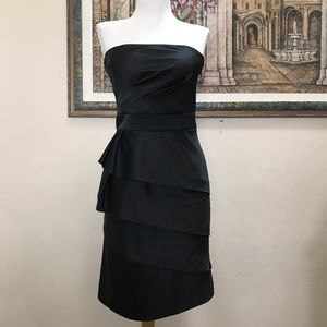 White House Black Market Strapless Satin Dress
